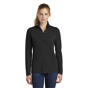 Sport-Tek® Ladies PosiCharge® Tri-Blend Wicking 1/4-Zip Pullover