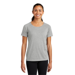 Sport-Tek Ladies PosiCharge Tri-Blend Wicking Scoop Neck ...