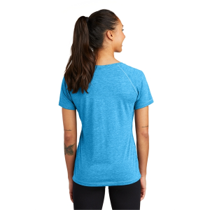 Sport-Tek Ladies PosiCharge Tri-Blend Wicking Scoop Neck ...